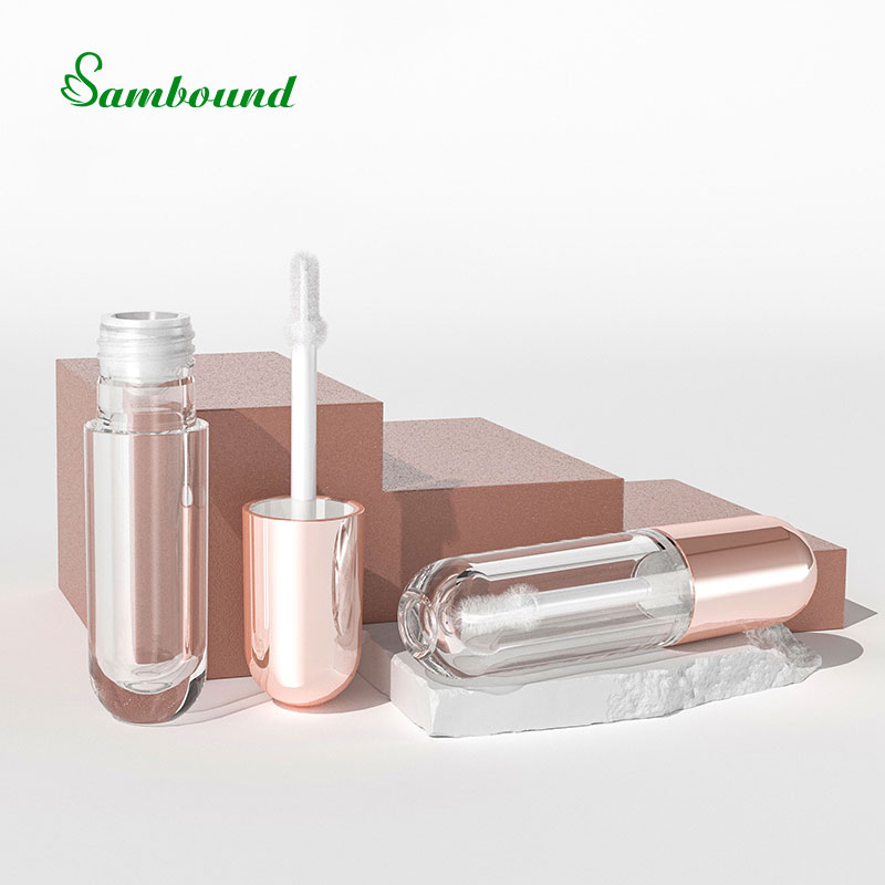 高檔小刷頭膠囊形唇釉管